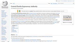 
                            5. Central Florida Expressway Authority - Wikipedia