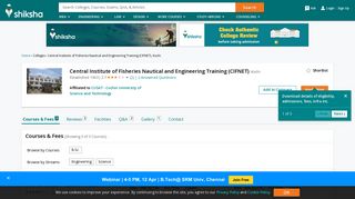 
                            7. Central Institute of Fisheries Nautical and Engineering ... - Shiksha.com