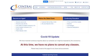 
                            11. Central Insurance School - FL school for agent, CSR, adjuster training