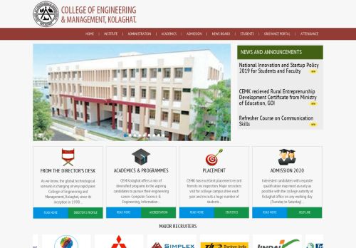 
                            6. Central Library - College of Engineering and Management, Kolaghat