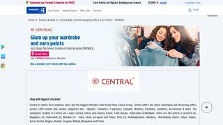 
                            2. Central Mall, Central Shopping Offers, Earn Points - PAYBACK