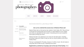 
                            10. Central Maryland Photographers Guild - Nations Photo Lab Field Trip
