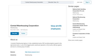 
                            5. Central Warehousing Corporation | LinkedIn