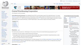 
                            4. Central Warehousing Corporation - Wikipedia