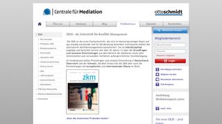 
                            7. Centrale für Mediation – ZKM - Rund um das Thema Mediation und ...
