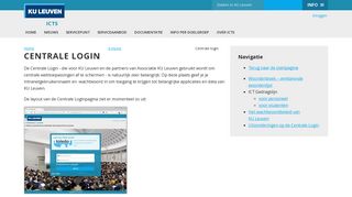 
                            5. Centrale login – ICTS - Diensten - KU Leuven