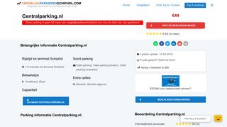 
                            5. CentralParking.nl - ervaringen, prijzen en informatie - Parkeren Schiphol