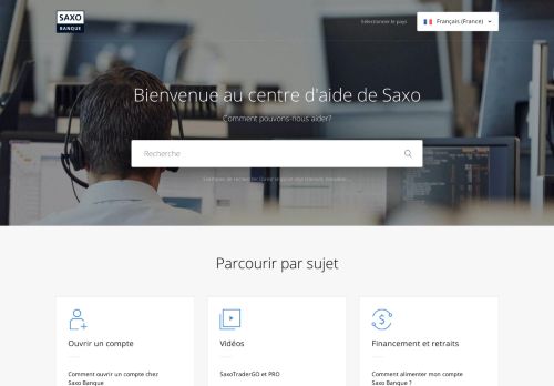 
                            4. Centre assistance client de Saxo Banque France