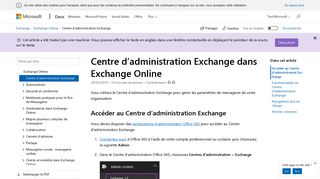 
                            4. Centre d'administration Exchange dans Exchange Online | Microsoft ...