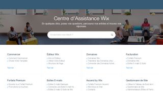 
                            7. Centre d'Assistance | Wix.com