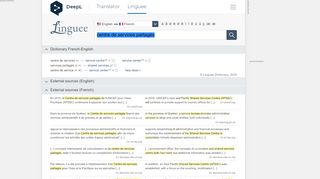 
                            12. centre de services partagés - English translation – Linguee