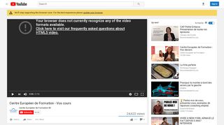 
                            6. Centre Européen de Formation - Vos cours - YouTube