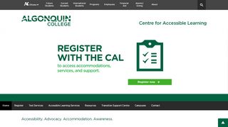 
                            1. Centre for Accessible Learning - Algonquin College
