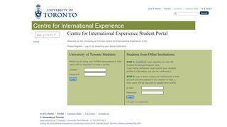 
                            6. Centre for International Experience Student Portal - CIE Student Portal