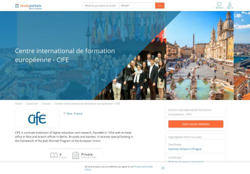 
                            13. Centre international de formation européenne - CIFE - Nice - France ...