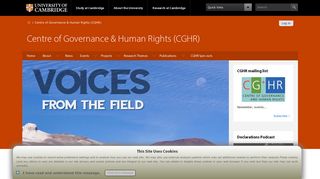 
                            12. Centre of Governance & Human Rights (CGHR)