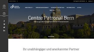 
                            2. Centre Patronal | Centre Patronal Bern