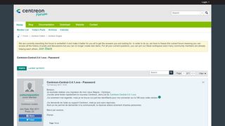 
                            2. Centreon-Central-3.4.1.ova - Password - Centreon Forum