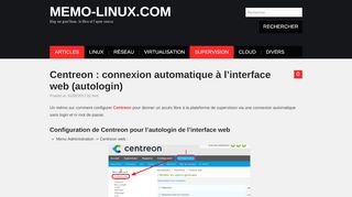 
                            9. Centreon : connexion automatique à l'interface web (autologin ...