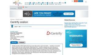 
                            10. Centrify Corporation | SDN & NFV Products - SDxCentral