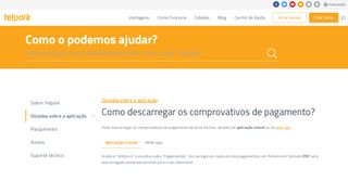 
                            5. Centro de Ajuda | Como descarregar os comprovativos de ... - Telpark