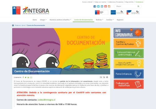 
                            3. Centro de Documentación - Fundación Integra