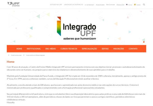 
                            12. Centro de Ensino Médio Integrado - UPF | Universidade de Passo ...