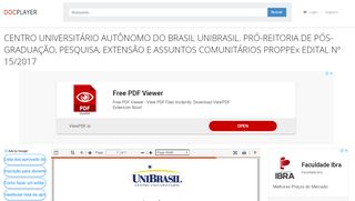 
                            11. CENTRO UNIVERSITÁRIO AUTÔNOMO DO BRASIL UNIBRASIL ...