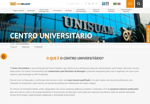 
                            5. Centro Universitário | UNISUAM