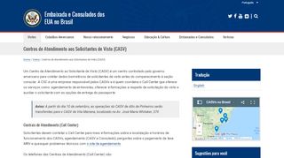 
                            2. Centros de Atendimento aos Solicitantes de Visto (CASV ...