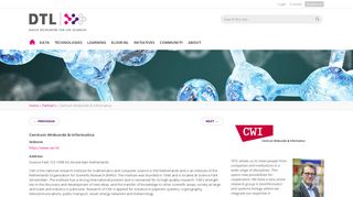 
                            12. Centrum Wiskunde & Informatica - Dutch Techcentre for Life Sciences