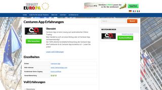 
                            5. Centuren App Bewertung - CenturenApp Test & Erfahrungen - Binary EU