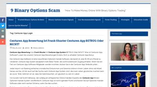 
                            4. Centuren App Login | 9 Binary Options Scam