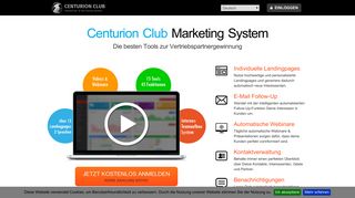 
                            4. Centurion Club - Exklusives internationales Marketing System