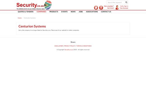 
                            4. Centurion Systems - Security.co.za Logo