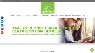 
                            2. Centurion Systems - set up and monitor your GSM modules with G-WEB