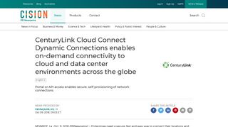 
                            12. CenturyLink Cloud Connect Dynamic Connections enables on ...