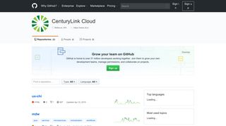 
                            10. CenturyLink Cloud · GitHub