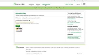 
                            9. CenturyLink - Quick Bill Pay