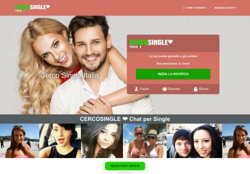 
                            2. CercoSingle ™ ⋆ Incontri per Single Italiani