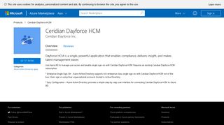
                            10. Ceridian Dayforce HCM - Azure Marketplace - Microsoft
