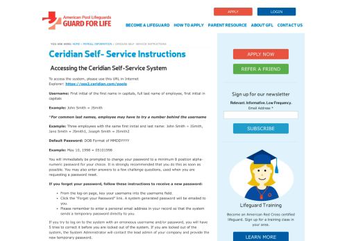 
                            9. Ceridian Self- Service Instructions | Guard For Life