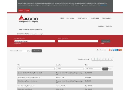 
                            6. Ceridian Self Service Login - AGCO Jobs - Jobs at AGCO