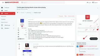 
                            8. Certain game having a black screen when playing. - Graphics Cards ...