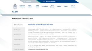 
                            11. Certificação ABECIP CA-300