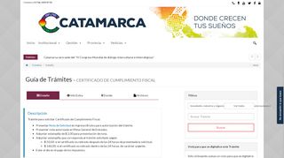 
                            12. Certificado de Cumplimiento Fiscal - Gobierno de Catamarca