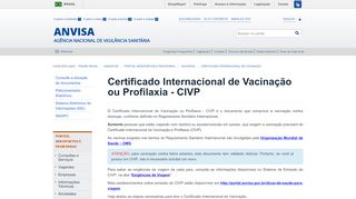 
                            3. Certificado Internacional de Vacinação - Anvisa