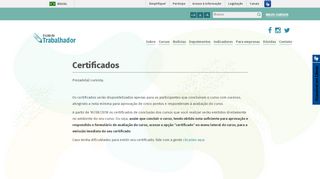 
                            5. Certificados | Escola do Trabalhador