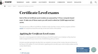 
                            4. Certificate Level | Exams | ACA | ICAEW