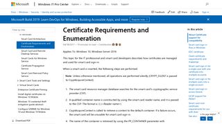 
                            12. Certificate Requirements and Enumeration (Windows 10) | Microsoft ...
